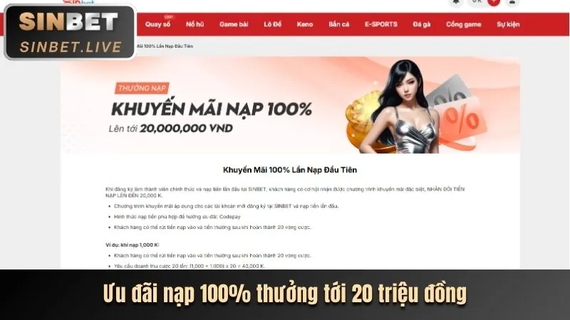 Ưu đãi nạp tiền hàng ngày Thabet co